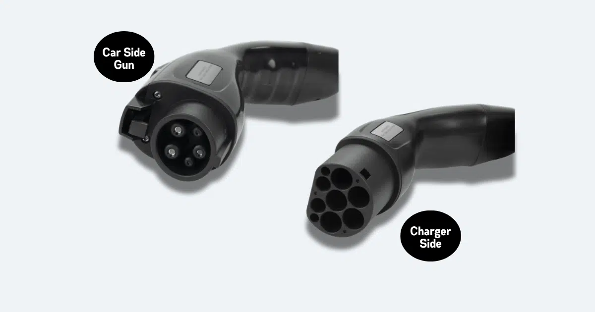 Premium Type-2 to Type-1 Portable Charging Cable