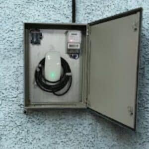 Weatherproof Metal Box for Wall EV Charger for sunlight and rain protection