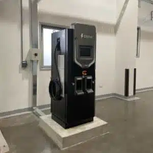 Commercial EV charging station installation for businesses in the UAE