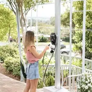 Residential EV charger installation at a villa in the UAE