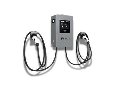 Duall-Wall-Charger-2x22kW-Transparent-BG-2-1 Commercial EV charger - Mag Duo
