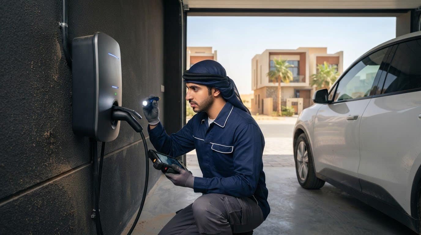 EV Charger Maintenance UAE: A Guide to Long-Term Performance (2026) – Hero Image EV Charger Maintenance UAE: A Guide to Long-Term Performance (2026)
